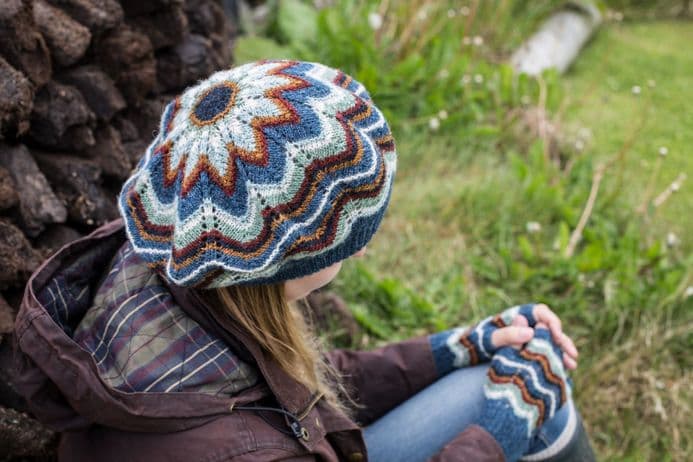 Atlantic Lace Hat and Fingerless Gloves - Wilma Malcolmson