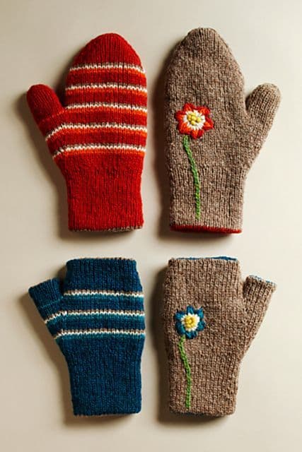 Reversible Mittens and Fingerless Gloves