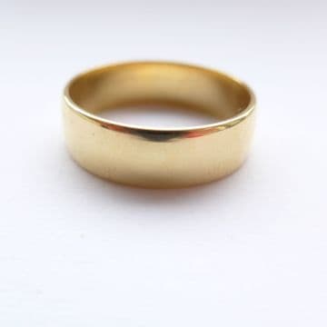SOLD Antique Art Deco Men's Wedding Ring 18ct Yellow Gold 18K Wedding Band 1924 UK W USA 11