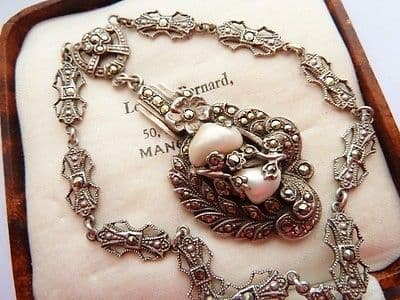 SOLD STUNNING ANTIQUE ART DECO STERLING 